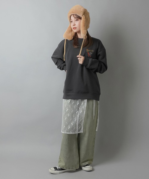 SPINNS（スピンズ）の「オーバーダイストレートデニムパンツ　ヴィンテージライクデニム（デニムパンツ・レディース・ブルー/その他・M/S/XS）」の20枚目の写真