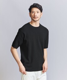 BEAUTY&YOUTH UNITED ARROWS（ビューティーアンドユースユナイテッドアローズ）の「【WEB限定 WARDROBE SMART】マシーンウォッシュ  ピケニット Tシャツ【抗菌・防臭】（Tシャツ/カットソー・メンズ）」