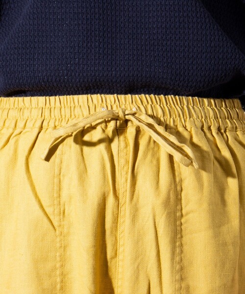 GEVACO(ゲバコ)の「【GEVACO/ゲバコ】コットンリネン イージーベイカーパンツ (無地/ストライプ)(その他パンツ・メンズ・ブルー系その他/ネイビー/ブラック/グリーン/ベージュ系その他/イエロー・M/L)」の16枚目の写真