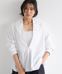 BARNYARDSTORM | BARNYARDSTORM / 「Oggi」コラボレートアイテム】深Vネックマニッシュシャツ(シャツ/ブラウス)