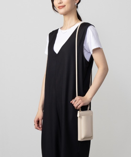 Howdy Marie(ハウディ―マリー)の「Howdy Marie ハウディーマリー Vネックロンパース サロペット(サロペット/オーバーオール・レディース・キャメル/ブラック・L/M)」の8枚目の写真