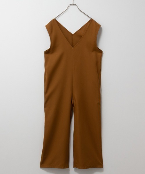 Howdy Marie(ハウディ―マリー)の「Howdy Marie ハウディーマリー Vネックロンパース サロペット(サロペット/オーバーオール・レディース・キャメル/ブラック・L/M)」の3枚目の写真