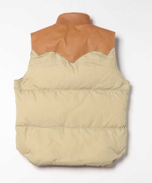 Rocky Mountain FeatherBed（ロッキー マウンテン フェザーベッド）の「ROCKY MOUNTAIN FEATHER BED / ロッキーマウンテンフェザーベッド：CHRISTY VEST：200-232-02[STD]（ダウンベスト・メンズ・タン/ライトブラウン・42）」の4枚目の写真