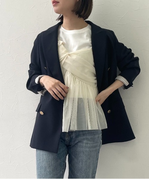 nissen(ニッセン)の「シアーチュールキャミソール(キャミソール・レディース・アイボリー/ブラック/グレー・M/L)」の15枚目の写真