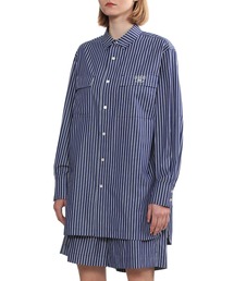 A BATHING APE 関税込 長袖ストライプシャツ BAPE ベイプ シャツ ストライプ メンズ M アベイシング エイプ