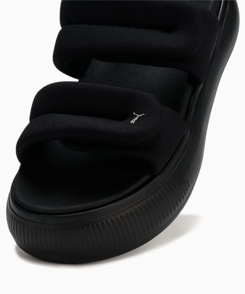 美品　プーマ　厚底サンダル　ブラック　マユサンダル PUMA サンダル プーマ ウィメンズ マユ パフィー レディース