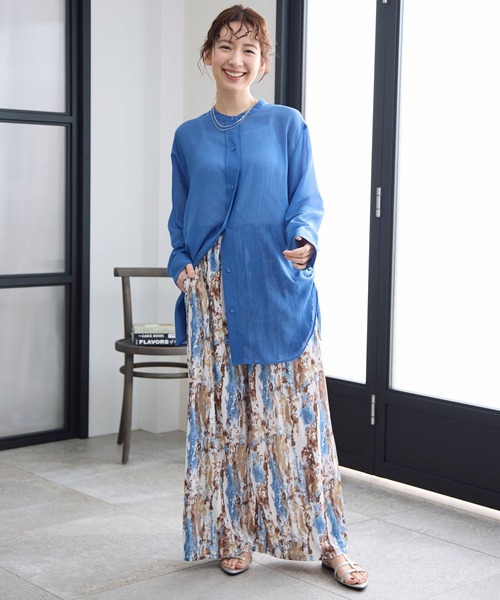 LEPSIM(レプシィム)の「楊柳柄イージーパンツ 987512(その他パンツ・レディース・ブルー/イエロー/オフホワイト/ブラック・FREE)」の20枚目の写真