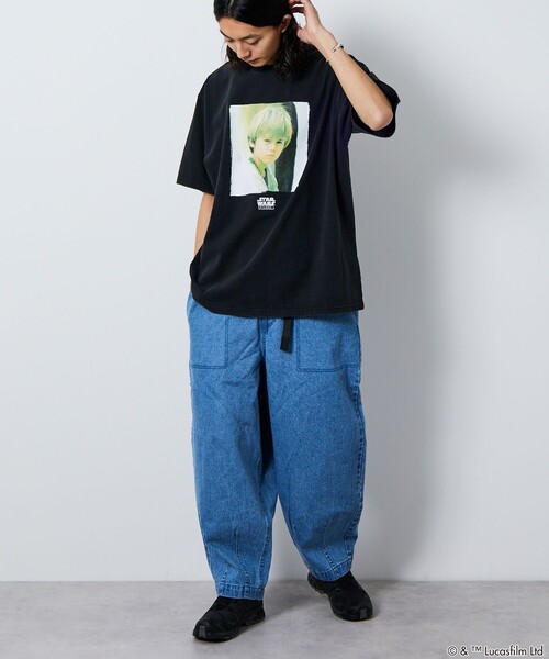 FREAK'S STORE（フリークスストア）の「FREAK’S STORE/フリークスストア STARWARS/スターウォーズ(UP) フロスト加工ショートスリーブTシャツ/半袖/リラックスフィット（Tシャツ/カットソー・メンズ・ホワイト/ブラック・MEDIUM/LARGE）」の9枚目の写真