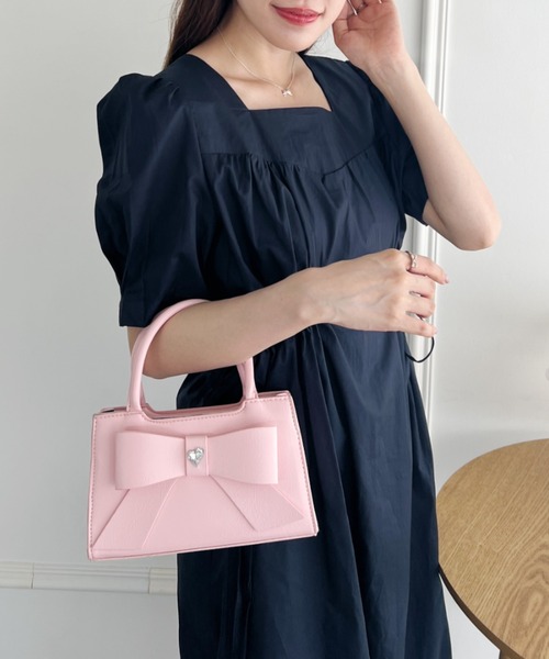 セール】ビッグリボンハンドバッグ（ハンドバッグ）｜Loueme（ルエム