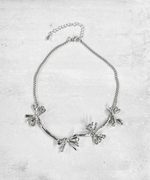 HIKA（ヒカ）の「【HIKA】リボンシルバーチョーカー（チョーカー）」