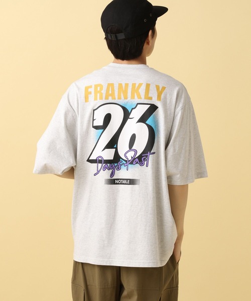 PBLIM(ページボーイリム)の「PBLIM/ナンバー26ビッグT(Tシャツ/カットソー・レディース・チャコールグレー/ブルー/杢グレー・MEDIUM/LARGE)」の4枚目の写真