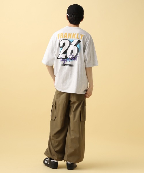 PBLIM(ページボーイリム)の「PBLIM/ナンバー26ビッグT(Tシャツ/カットソー・レディース・チャコールグレー/ブルー/杢グレー・MEDIUM/LARGE)」の7枚目の写真