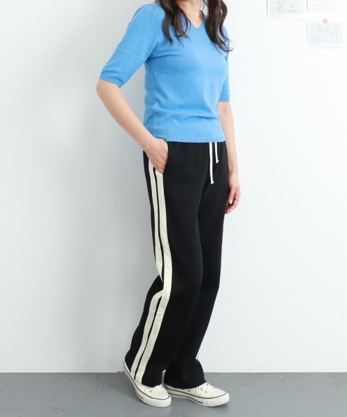Miniministore(ミニミニストア)の「スウェットパンツ レディース 2本ライン(スウェットパンツ・レディース・ブラック・FREE)」の4枚目の写真