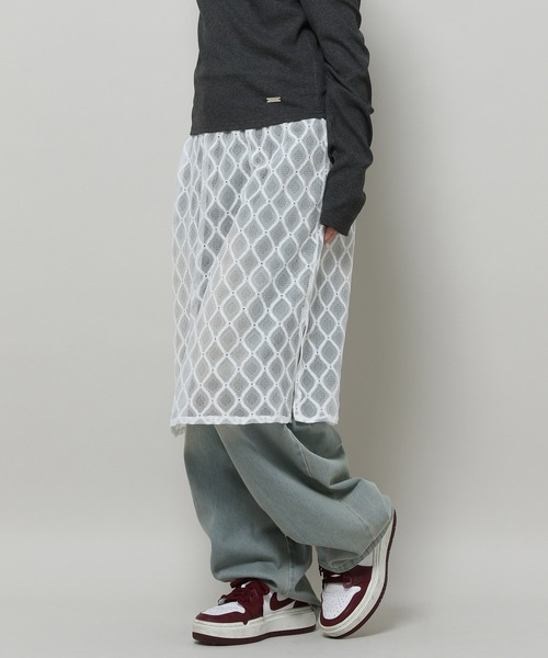 3.3 Field Trip （3.3フィールドトリップ）の「3.3 Field Trip／レースレイヤードスカート ド 2121781（スカート・レディース・アイボリー/ライトブルー/ブラック・FREE）」の13枚目の写真