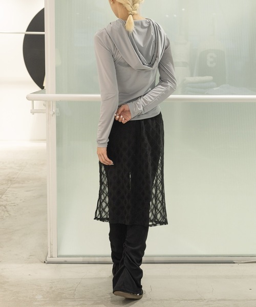 3.3 Field Trip （3.3フィールドトリップ）の「3.3 Field Trip／レースレイヤードスカート ド 2121781（スカート・レディース・アイボリー/ライトブルー/ブラック・FREE）」の22枚目の写真