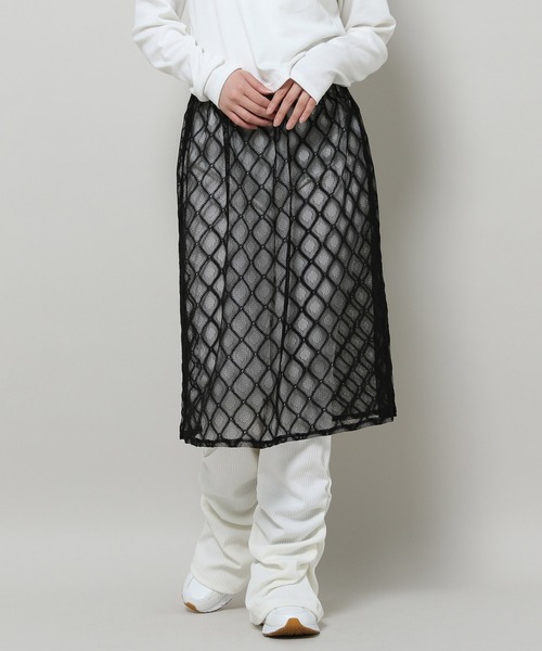 3.3 Field Trip （3.3フィールドトリップ）の「3.3 Field Trip／レースレイヤードスカート ド 2121781（スカート・レディース・アイボリー/ライトブルー/ブラック・FREE）」の16枚目の写真