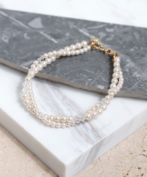 ANEMONE（アネモネ）の「ツイストパールブレスレット（ブレスレット・レディース・アイボリー・FREE）」の5枚目の写真