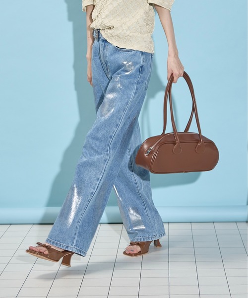 THE YOn（ザヨン）の「オープントゥエナメルリボンミュール（サンダル・レディース・シルバー/ブラウン/ライム/ブラック・36/37/38）」の21枚目の写真