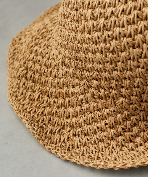 Actually(アクチュアリー)の「シンプル編みハット(ハット・レディース・ブラウン/アイボリー・フリー)」の13枚目の写真