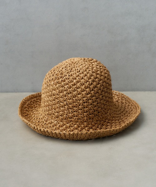 Actually(アクチュアリー)の「シンプル編みハット(ハット・レディース・ブラウン/アイボリー・フリー)」の12枚目の写真