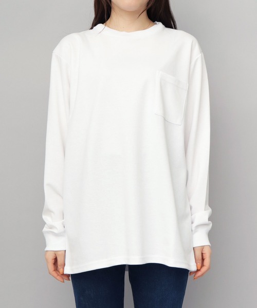 リキッドコットンロングスリーブクルーネック スリップTシャツ コットンクルーネック ロングスリーブTシャツ｜トゥモローランド