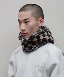 【BAL(バル)/2024秋冬】CHECKERED HAND KNIT BALACLAVA