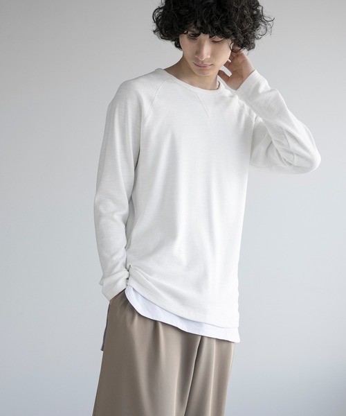 aimoha(アイモハ)の「aimoha men ESSENTIAL COTTON SWEATER(スウェット・メンズ・ブラック/ダークグレー/ネイビー/ホワイト・LARGE/X-LARGE/XX-LARGE/XXX-LARGE)」の2枚目の写真