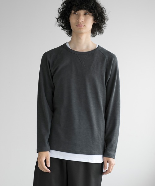 aimoha(アイモハ)の「aimoha men ESSENTIAL COTTON SWEATER(スウェット・メンズ・ブラック/ダークグレー/ネイビー/ホワイト・LARGE/X-LARGE/XX-LARGE/XXX-LARGE)」の4枚目の写真