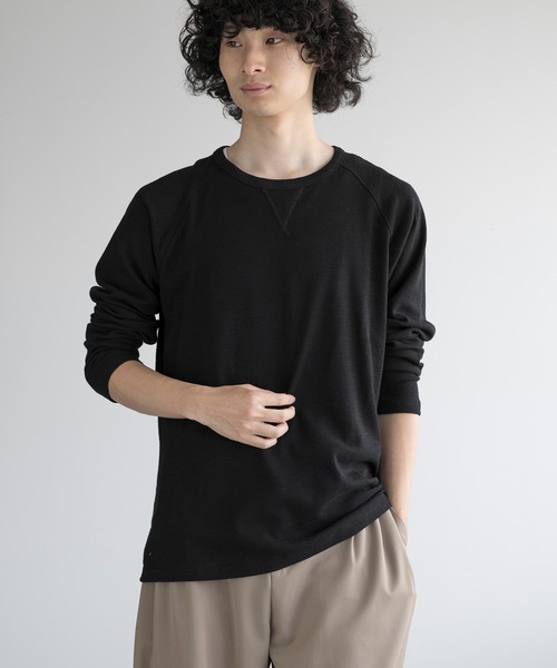 aimoha(アイモハ)の「aimoha men ESSENTIAL COTTON SWEATER(スウェット・メンズ・ブラック/ダークグレー/ネイビー/ホワイト・LARGE/X-LARGE/XX-LARGE/XXX-LARGE)」の3枚目の写真