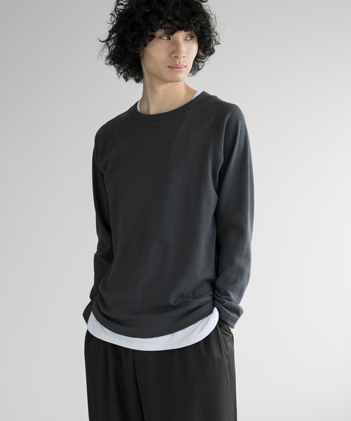 aimoha(アイモハ)の「aimoha men ESSENTIAL COTTON SWEATER(スウェット・メンズ・ブラック/ダークグレー/ネイビー/ホワイト・LARGE/X-LARGE/XX-LARGE/XXX-LARGE)」の6枚目の写真