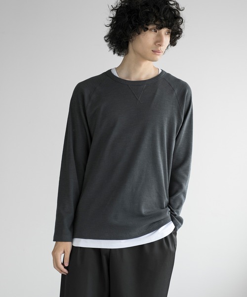 aimoha(アイモハ)の「aimoha men ESSENTIAL COTTON SWEATER(スウェット・メンズ・ブラック/ダークグレー/ネイビー/ホワイト・LARGE/X-LARGE/XX-LARGE/XXX-LARGE)」の9枚目の写真
