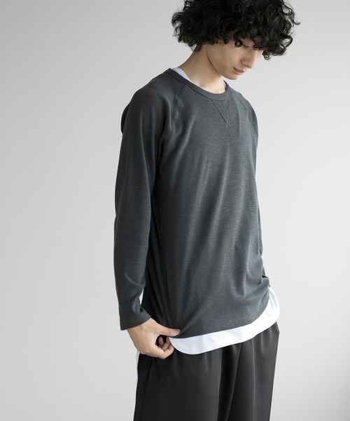 aimoha(アイモハ)の「aimoha men ESSENTIAL COTTON SWEATER(スウェット・メンズ・ブラック/ダークグレー/ネイビー/ホワイト・LARGE/X-LARGE/XX-LARGE/XXX-LARGE)」の10枚目の写真