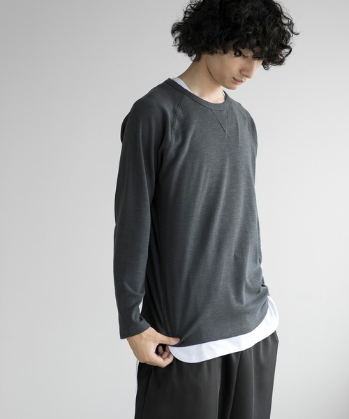 aimoha(アイモハ)の「aimoha men ESSENTIAL COTTON SWEATER(スウェット・メンズ・ブラック/ダークグレー/ネイビー/ホワイト・LARGE/X-LARGE/XX-LARGE/XXX-LARGE)」の15枚目の写真
