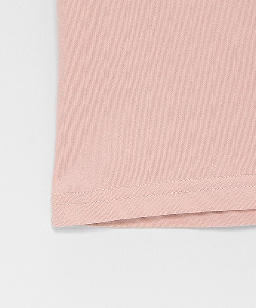 LOVETOXIC（ラブトキシック）の「【コットン100%】マーガレット刺しゅう990半T（Tシャツ/カットソー・キッズ・ピンク/ライトグリーン/ブラック/オフホワイト・S/M/L）」の10枚目の写真