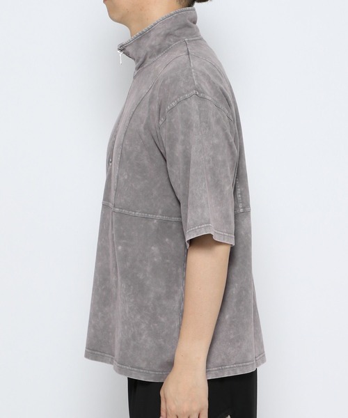 HARE(ハレ)の「ピグメントキリカエハーフZIPカットソー(HARE)(Tシャツ/カットソー・メンズ・ブラック/グレー/ブルー・SMALL/MEDIUM)」の10枚目の写真