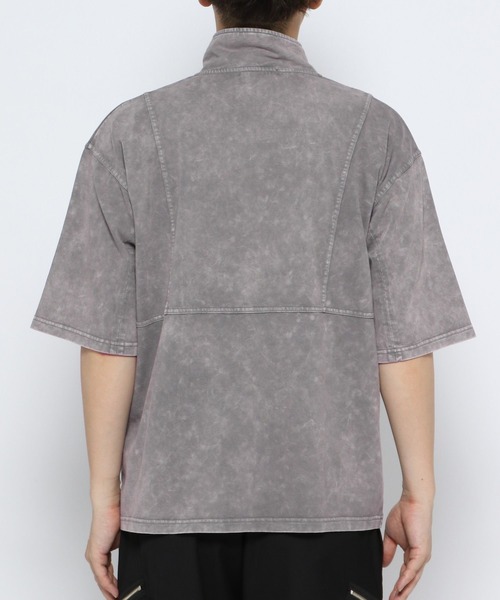 HARE(ハレ)の「ピグメントキリカエハーフZIPカットソー(HARE)(Tシャツ/カットソー・メンズ・ブラック/グレー/ブルー・SMALL/MEDIUM)」の9枚目の写真