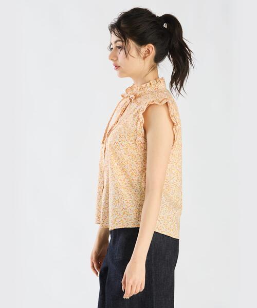 WW05 CHEMISE タイニーチェリープリントブラウス
