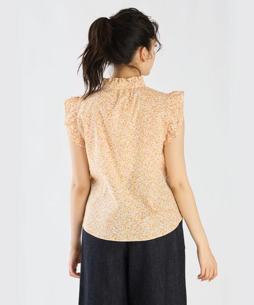 WW05 CHEMISE タイニーチェリープリントブラウス