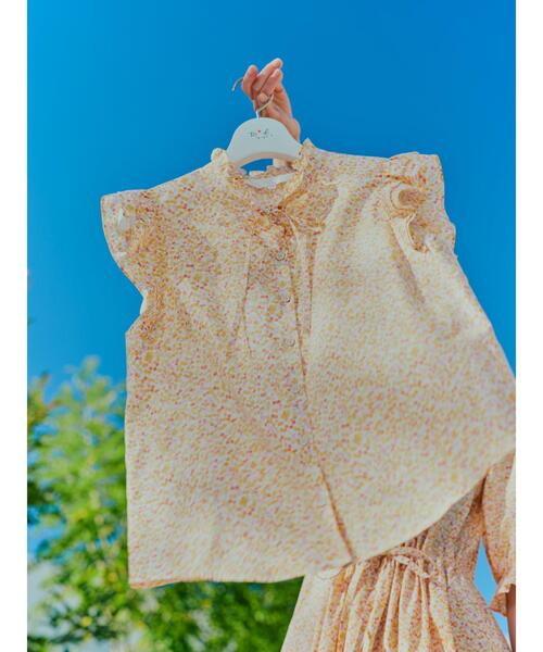 WW05 CHEMISE タイニーチェリープリントブラウス