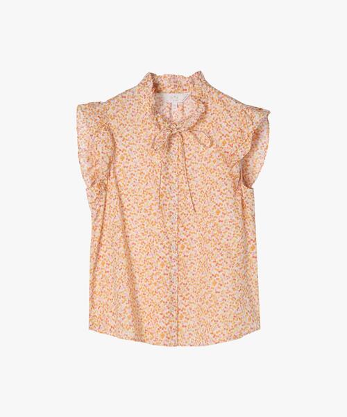WW05 CHEMISE タイニーチェリープリントブラウス