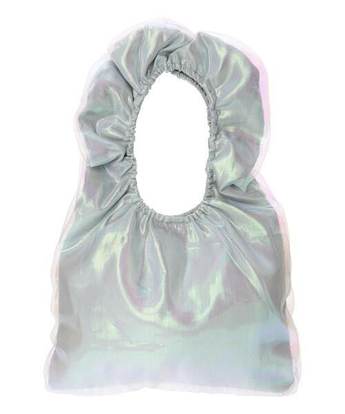 Lugnoncure（ルノンキュール）の「ギャザーマルシェバッグ（ハンドバッグ・レディース・シルバー/ブラック・F）」の6枚目の写真