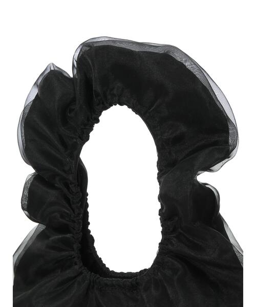 Lugnoncure（ルノンキュール）の「ギャザーマルシェバッグ（ハンドバッグ・レディース・シルバー/ブラック・F）」の10枚目の写真