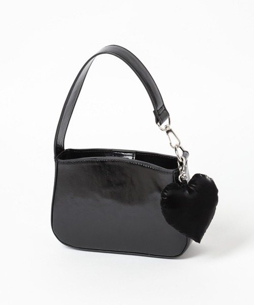 Me%（ミィパーセント）の「ハートチャーム付きポーチショルダー 126855（ショルダーバッグ・レディース・シルバー/ブラック・FREE）」の20枚目の写真