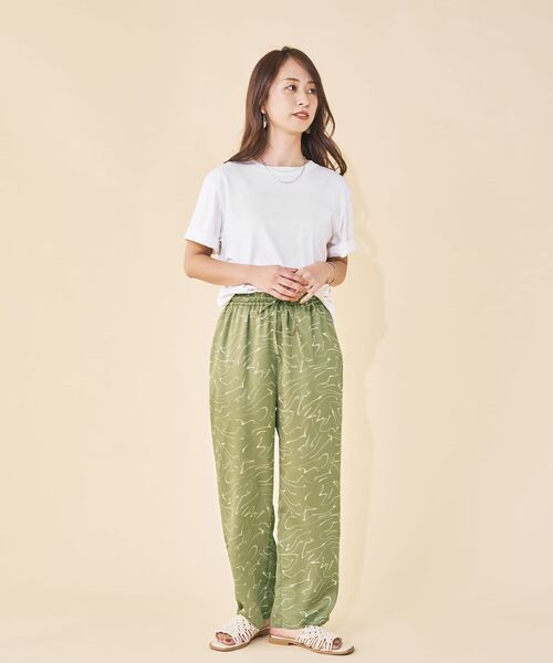 STRATA（エストラータ）の「マーブルドロストパンツ（その他パンツ・レディース・ブラック/パープル/グリーン・ONE SIZE）」の16枚目の写真