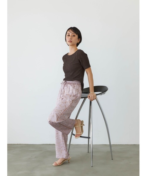 STRATA（エストラータ）の「マーブルドロストパンツ（その他パンツ・レディース・ブラック/パープル/グリーン・ONE SIZE）」の18枚目の写真