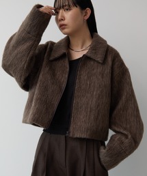 Aunt Marie's | シャギークロップドルーズブルゾン(ブルゾン)