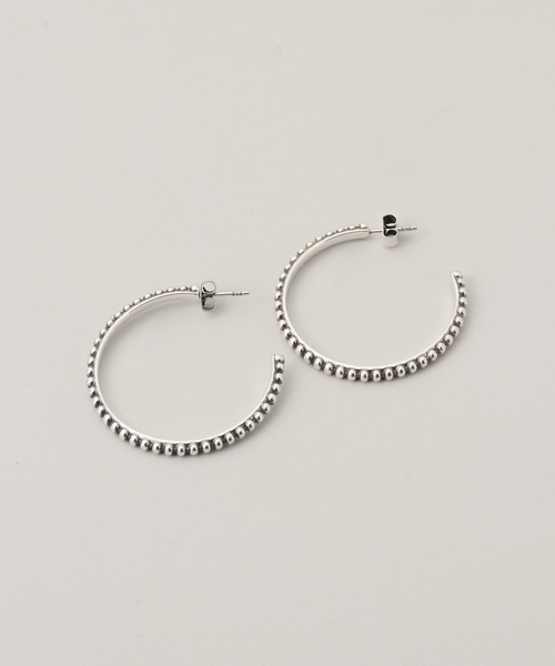 SLOBE IENA(スローブイエナ)の「PHILIPPE AUDIBERT/フィリップ・オーディベール フープピアス BOL3150(ピアス(両耳用)・レディース・シルバー・FREE)」の5枚目の写真