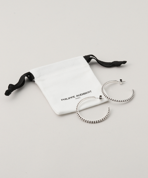 SLOBE IENA(スローブイエナ)の「PHILIPPE AUDIBERT/フィリップ・オーディベール フープピアス BOL3150(ピアス(両耳用)・レディース・シルバー・FREE)」の11枚目の写真