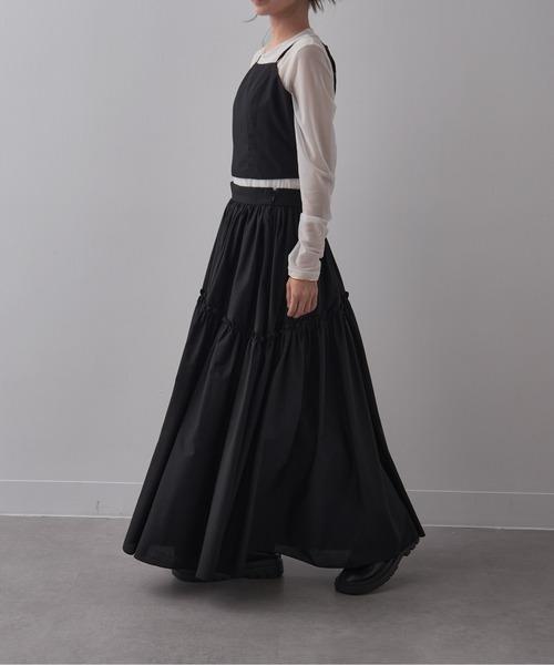 SETUP7（セットアップセブン）の「【SETUP7】Camisole bustire　キャミソールビスチェ（キャミソール・レディース・ホワイト/ブラウン/ブラック/チャコールグレー・FREE）」の9枚目の写真