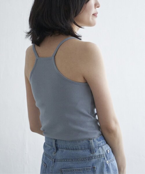 VENCEEXCHANGE（ヴァンスエクスチェンジ）の「テレコカップ付きキャミソール（タンクトップ・レディース・オフホワイト/ブルー・FREE）」の17枚目の写真